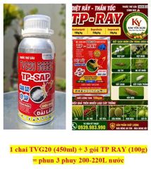 combo trừ rệp sáp, rầy mềm, diệt kiến, rầy phấn trắng, bọ trĩ, côn trùng chích hút gây hại sầu riêng