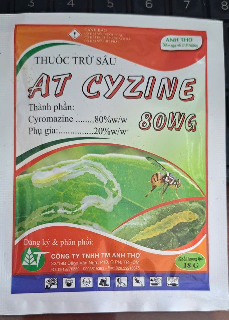 Sâu vẽ bùa TPC 20gam: phòng trừ sâu vẽ bùa, dòi đục lá trên rau màu, dưa chuột, sâu vẽ bùa vạn thọ