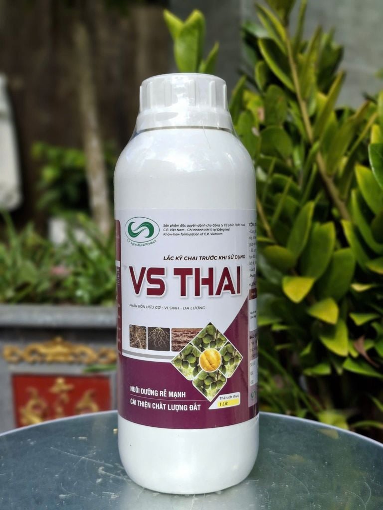 (Chai 1L)  Phân bón lá hữu cơ - Vi sinh - Đa lượng VS THAI: nuôi dưỡng rễ mạnh, cải thiện chất lượng đất.