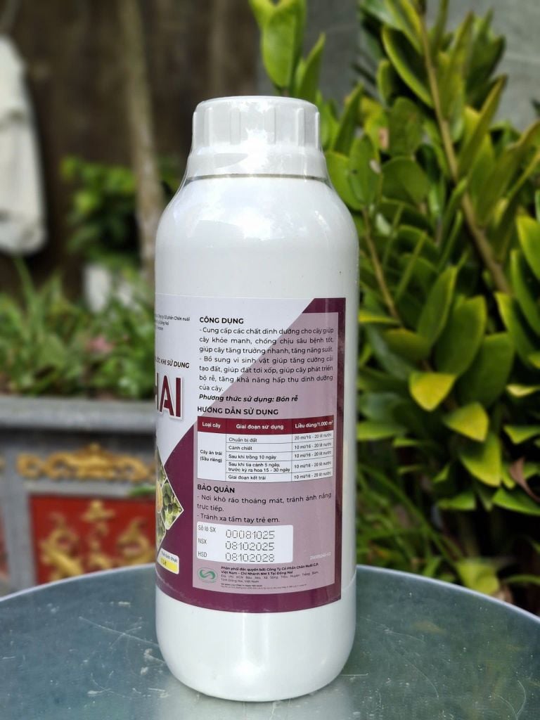 (Chai 1L)  Phân bón lá hữu cơ - Vi sinh - Đa lượng VS THAI: nuôi dưỡng rễ mạnh, cải thiện chất lượng đất.