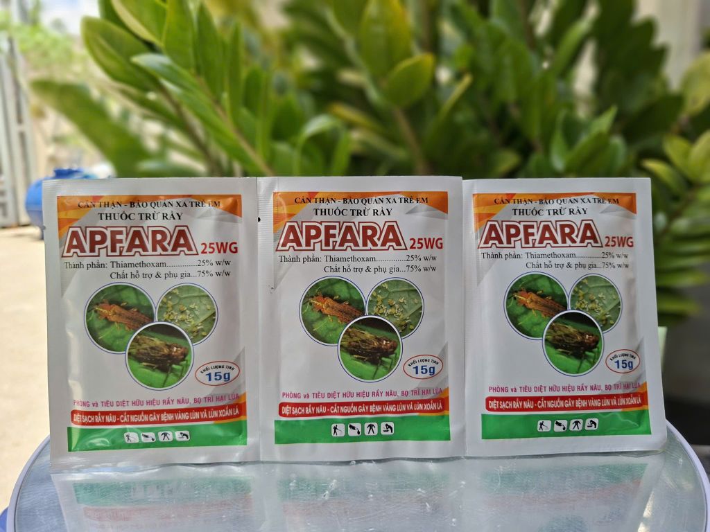 (Gói 15g) APFARA 25WG: đặc trị Bọ Trĩ, bù lạch và rầy nâu