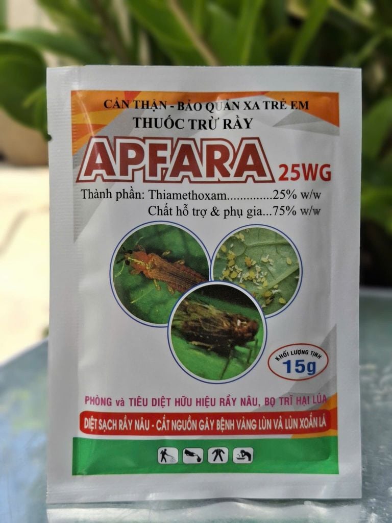 Thuốc trị bọ trĩ trên lúa, diệt sạch bọ trĩ lúa: gói apfara 25wg, gói Nofara 35wg 25gam, zathy 25gam, akulagold 420wp, siêu sâu rầy 100gam