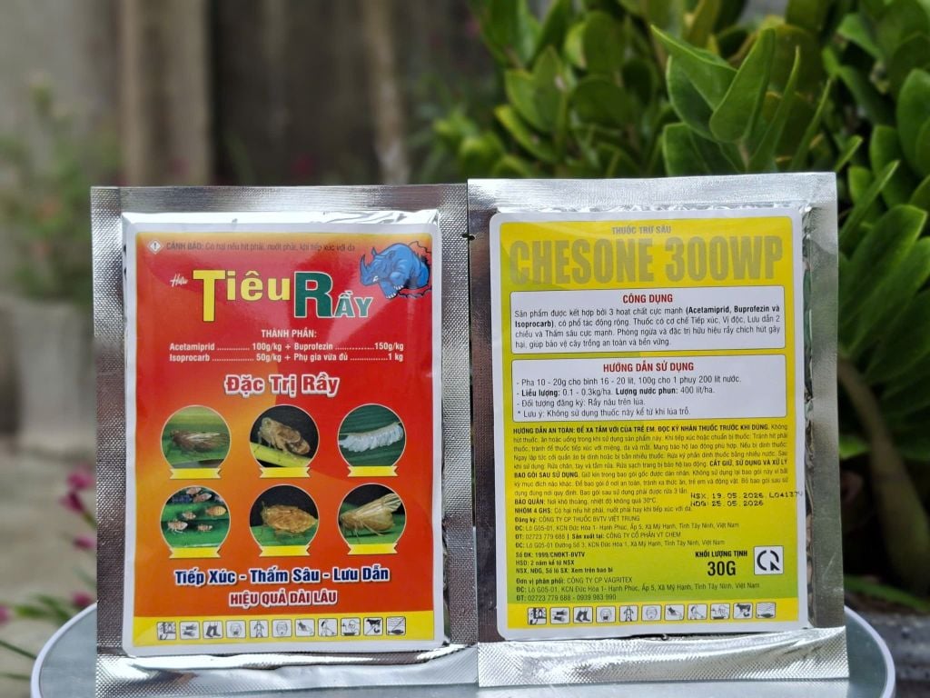 Thuốc trừ sâu CHESONE 300WP hiệu TIÊU RẦY (30g): đặc trị bọ xít muỗi hại điều, bọ trĩ, phấn trắng, rầy, rệp sáp, và rệp muội, rầy xanh