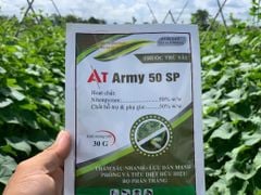 (Gói 30g & 100g) AT ARMY 50SP: trị rệp sáp trên dưa leo, trị rệp sáp trên lá và cả trái dưa leo, dưa chuột