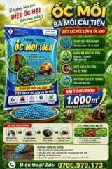(Thuốc rải diệt ốc trên rau màu) ỐC MỒI 18GR 800gam: trừ ốc sên, ốc bươu, ốc ma trên ruộng RAU MÀU
