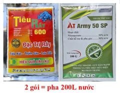 (Cây Đào) Combo thuốc trừ bọ trĩ, rệp sáp và rầy xanh trên cây đào, không nóng, mát bông, mát cây