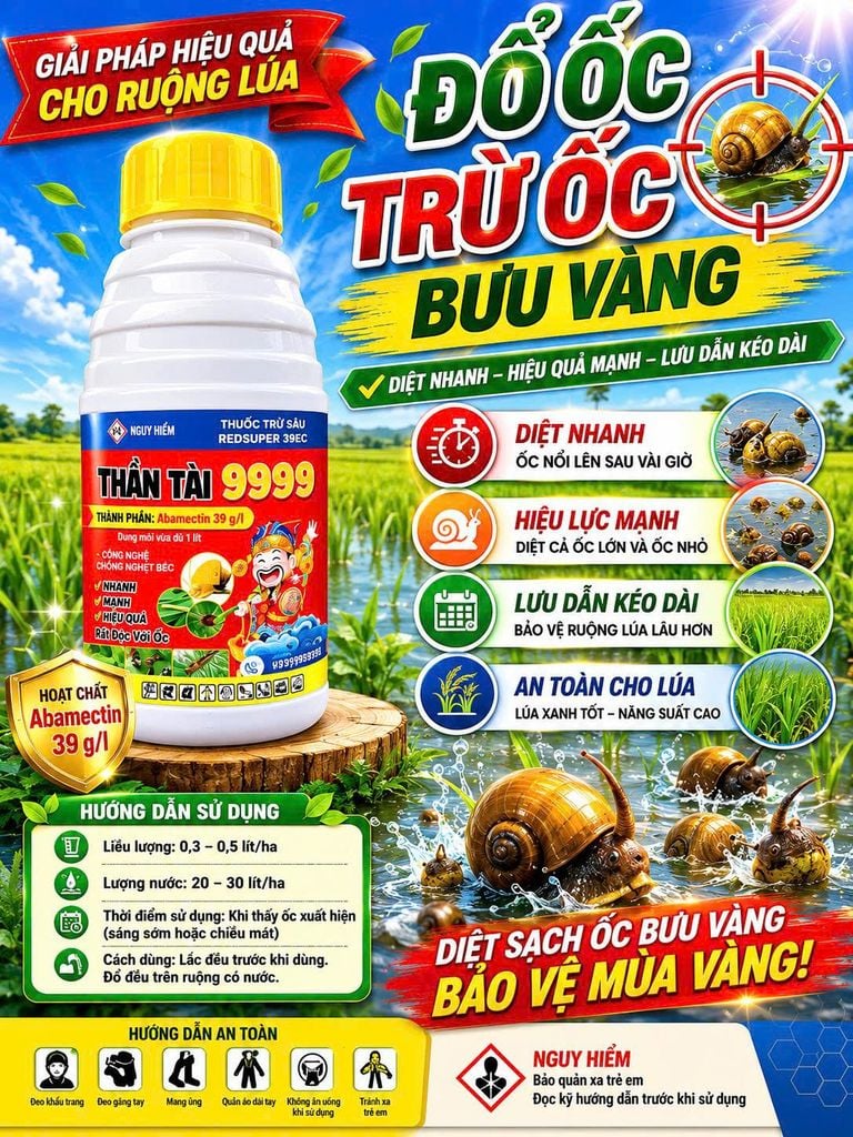 CÁC SẢN PHẨM TRỪ ỐC BƯƠU, ỐC SÊN, ỐC MA, ỐC KIM