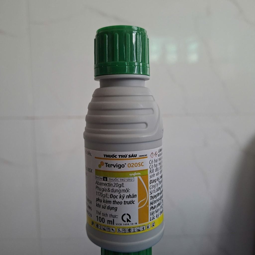 (100ml) Thuốc đặc trị tuyến trùng Tervigo 020SC gây hại cà phê, hồ tiêu, thanh long, sầu riêng, khoai tây và cam