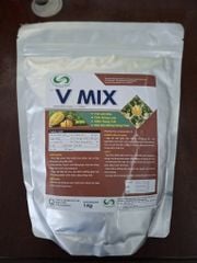 (Túi 1kg) Phân bón trung - vi lượng V MIX: bổ sung Silic (Si), Magie (Mg), Lưu huỳnh (S), Bo (B), Sắt (Fe), Kẽm (Zn), Mangan (Mn)...chuyên dùng cho cây sầu riêng giai đoạn cây đang nuôi trái.