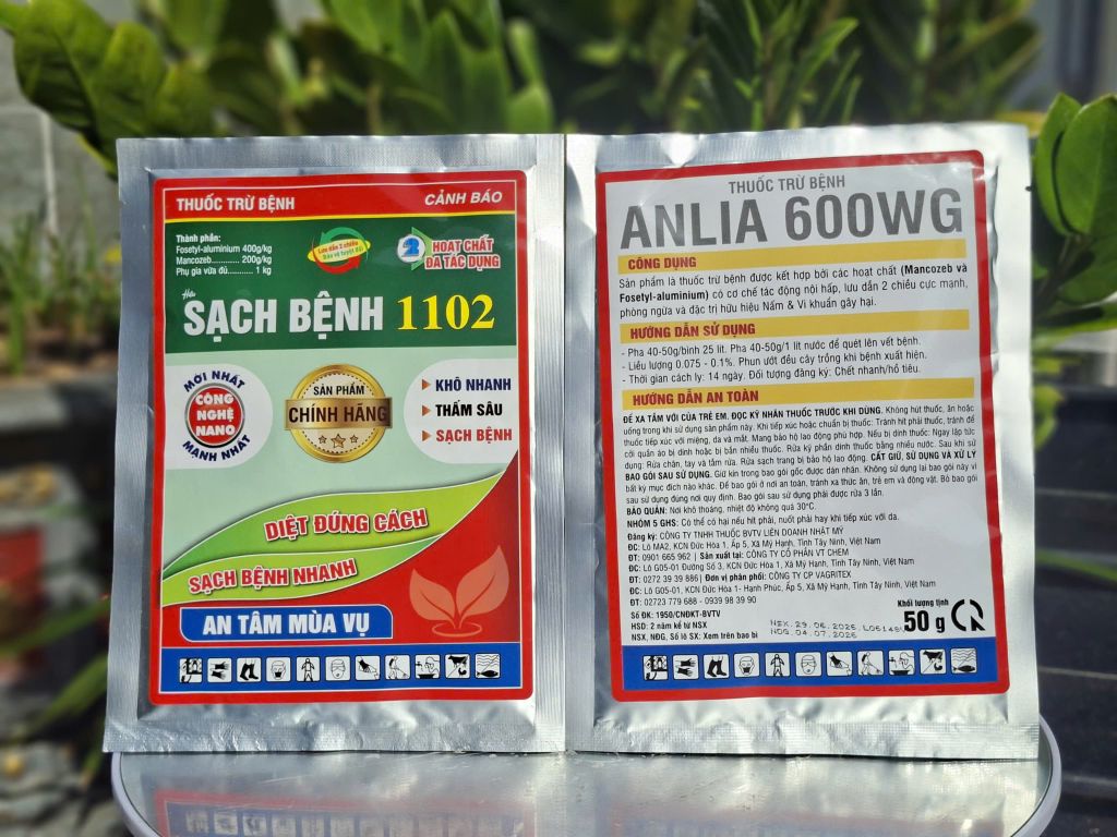 Combo quản lý thán thư, sương mai, đốm vàng lá dưa leo, dưa hấu, dưa lê, khổ qua