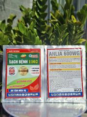 Thuốc trừ bệnh thối ngó cây sen, thối lá và thối rễ sen: Fugi max 25g và Sạch bệnh 1102 50g VÀ Poner 10gam