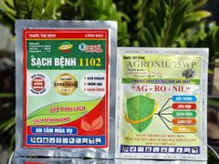 Bộ Giải Pháp 1 gói SẠCH BỆNH 1102 + 1 gói AGRONIL: đặc trị sương mai, cháy lá, đốm lá trên cây dưa hấu