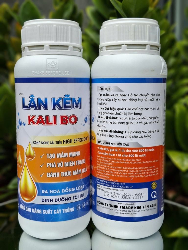 (Chai 1L) Phân bón lá PK- Vi Lượng Green King Kali - Hiệu LÂN KẼM KALI BO: công nghệ cải tiến. Tạo mầm mạnh, phá vỡ miên trạng, đánh thức mầm hoa, ra hoa đồng loạt, dinh dưỡng tối ưu, nâng cao năng suất cây trồng