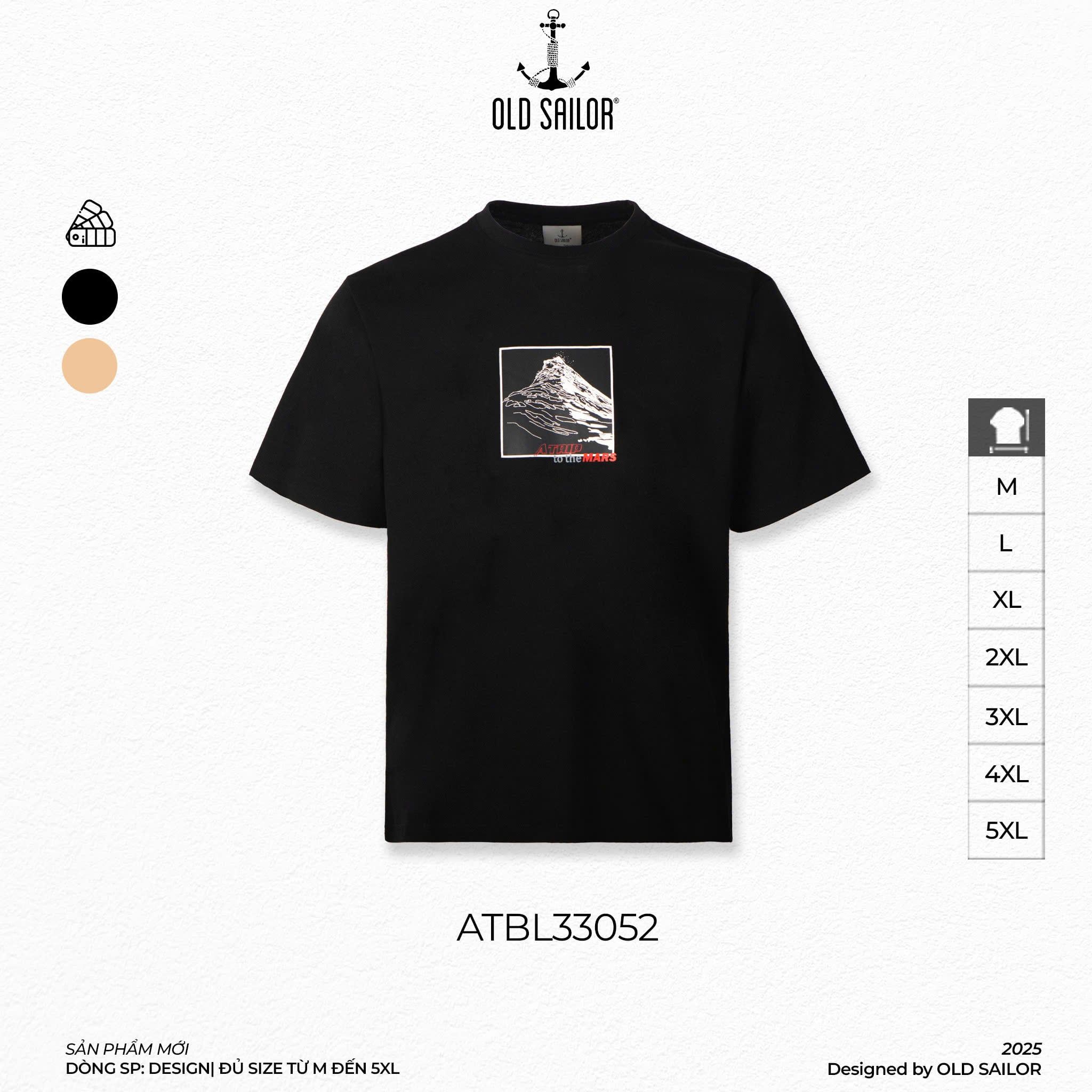  Áo Thun Nam Old Sailor -  ATrip  Tee - 33052 - Big Size Upto 140kg 