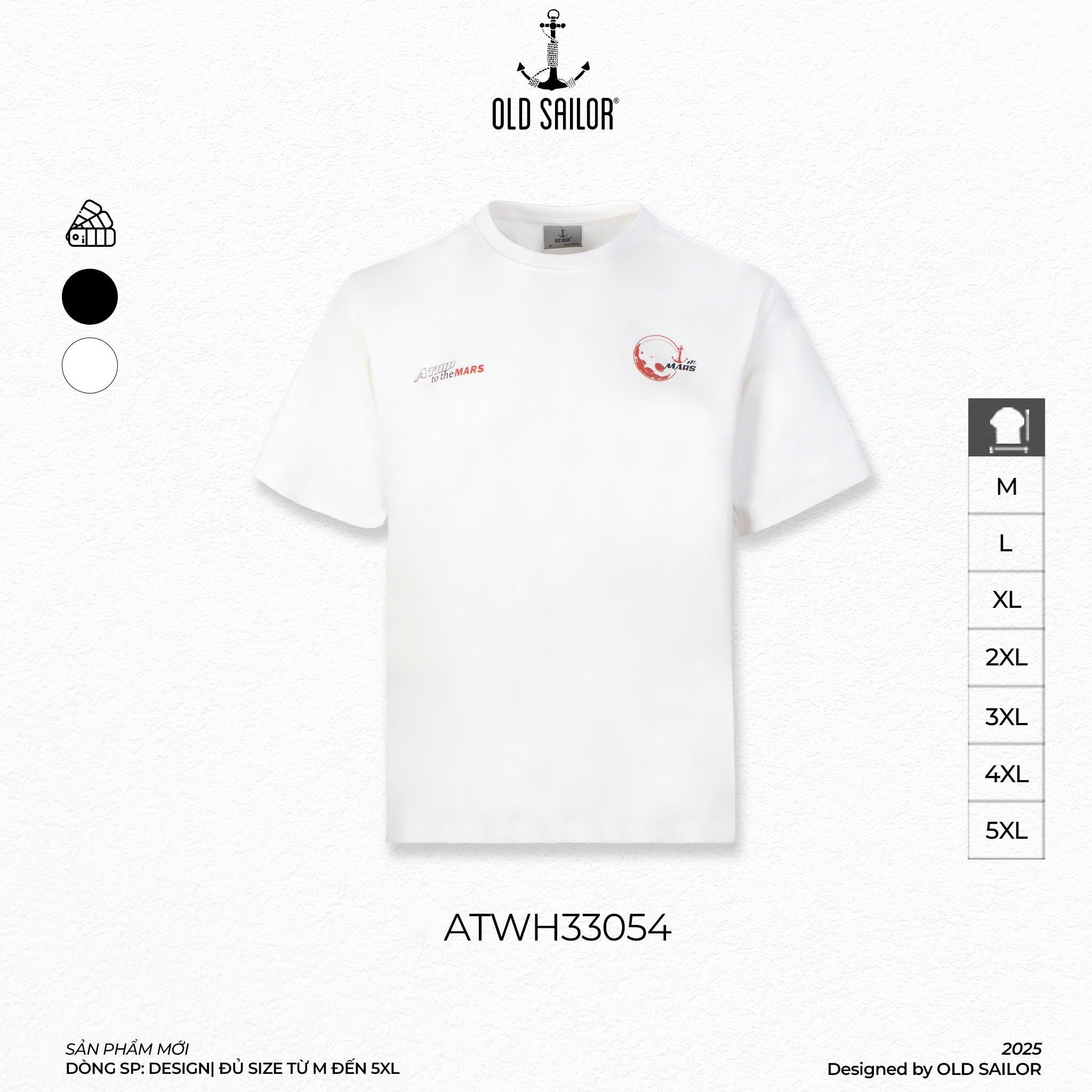  Áo Thun Nam Old Sailor  Travel Tee - 33054 - Big Size Upto 140kg 