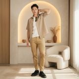  Áo Sơ Mi Premium Soft Structure Seersucker Shirt - 88694 - BigSize upto 140Kg 