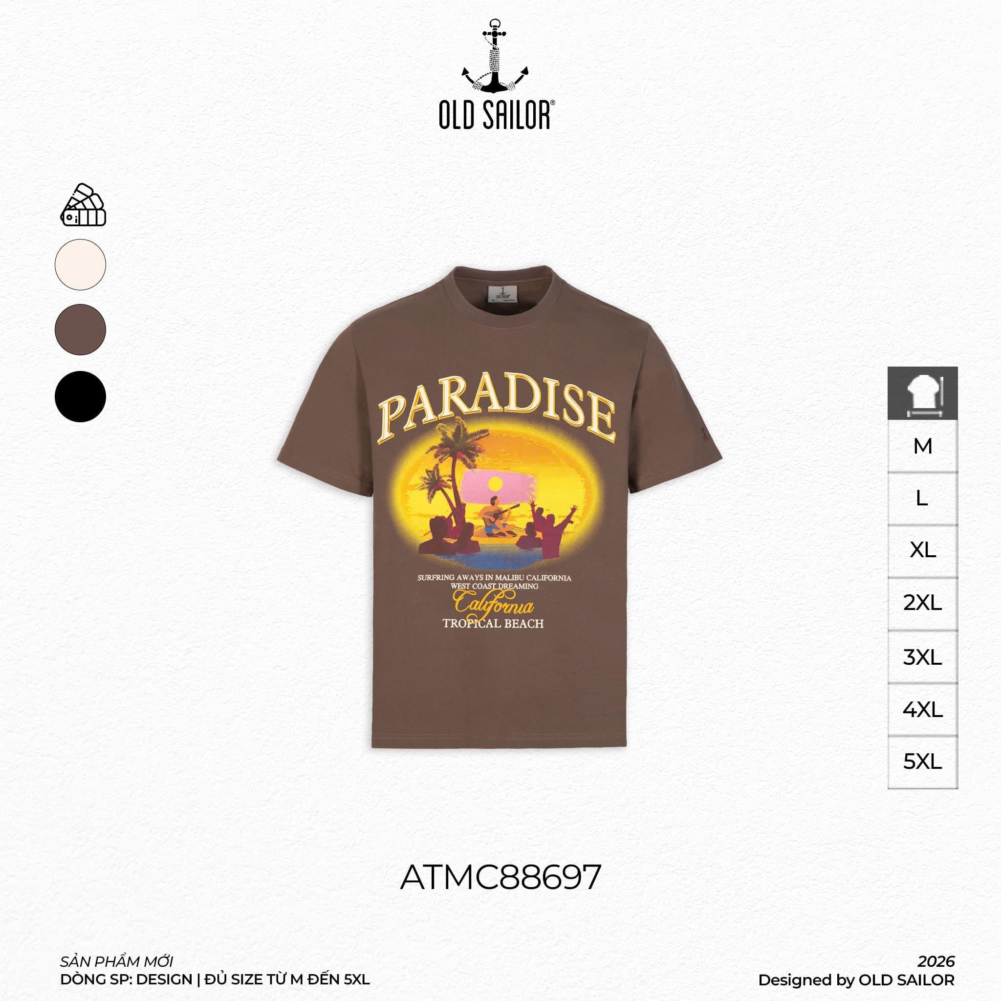  Áo Thun Nam Osl Paradise Tee - 88697 - Big Size Upto 5XL 
