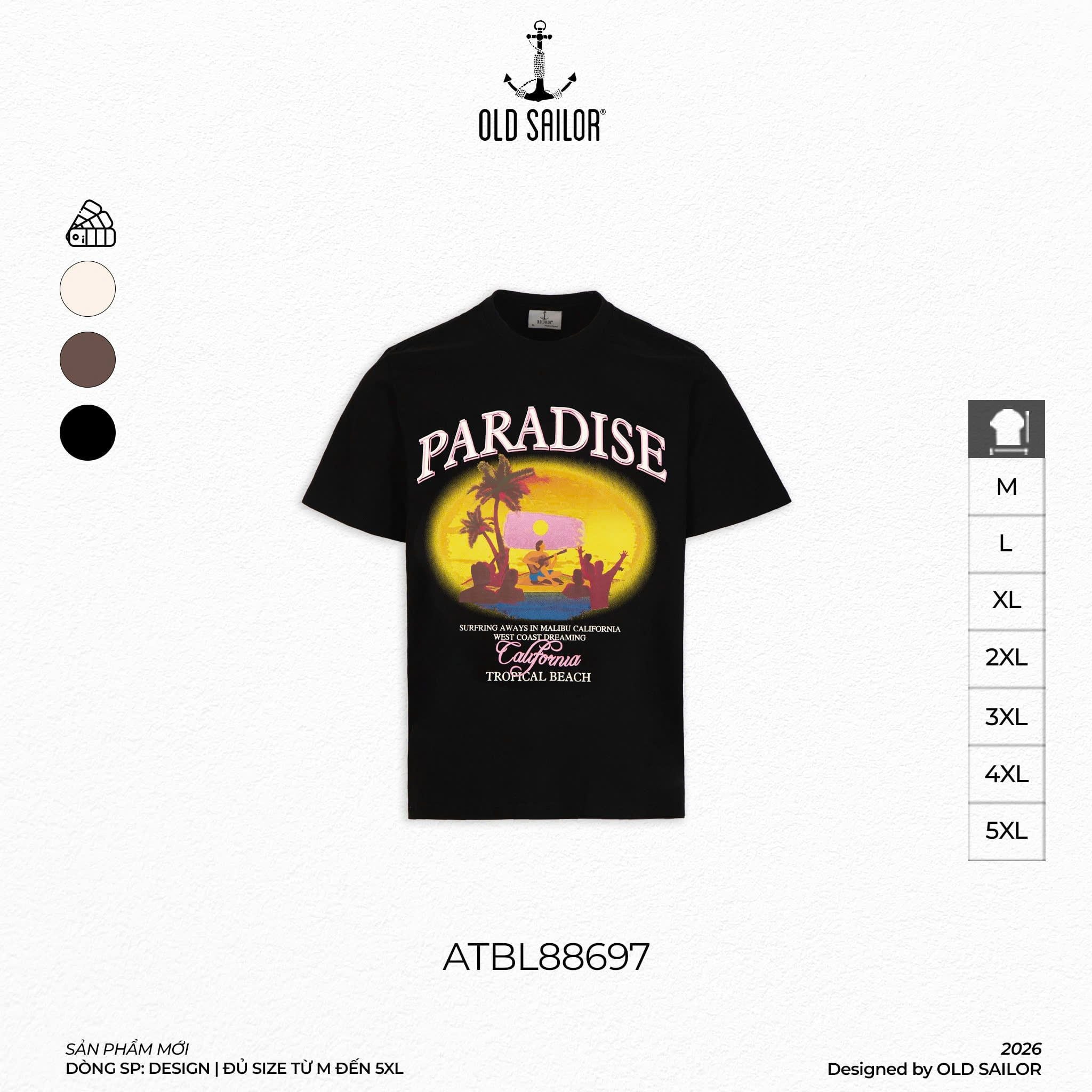  Áo Thun Nam Osl Paradise Tee - 88697 - Big Size Upto 5XL 