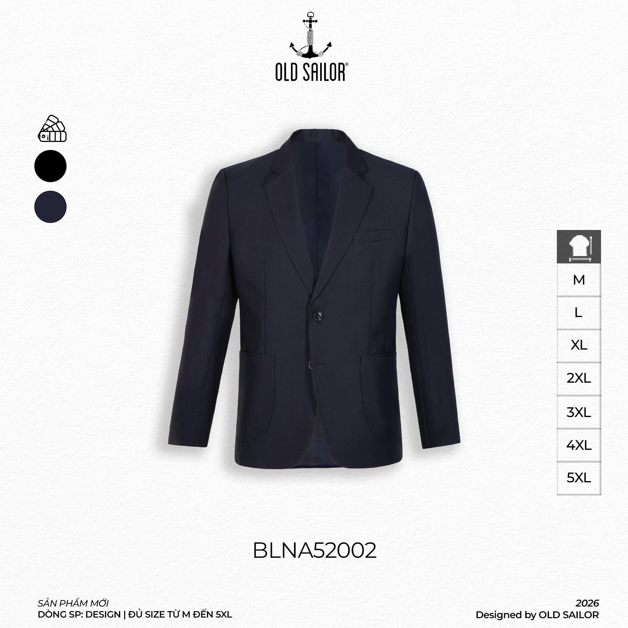  Áo Vest Osl Henry Blazer - 52002 - Big Size Upto 5XL 