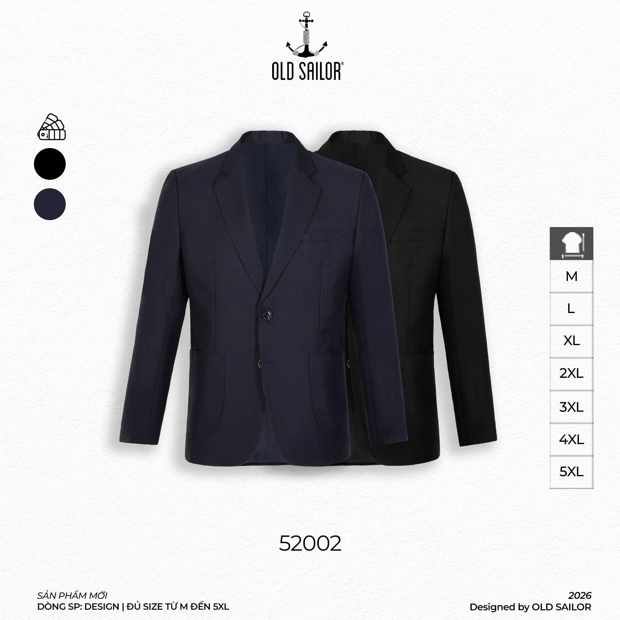  Áo Vest Osl Henry Blazer - 52002 - Big Size Upto 5XL 