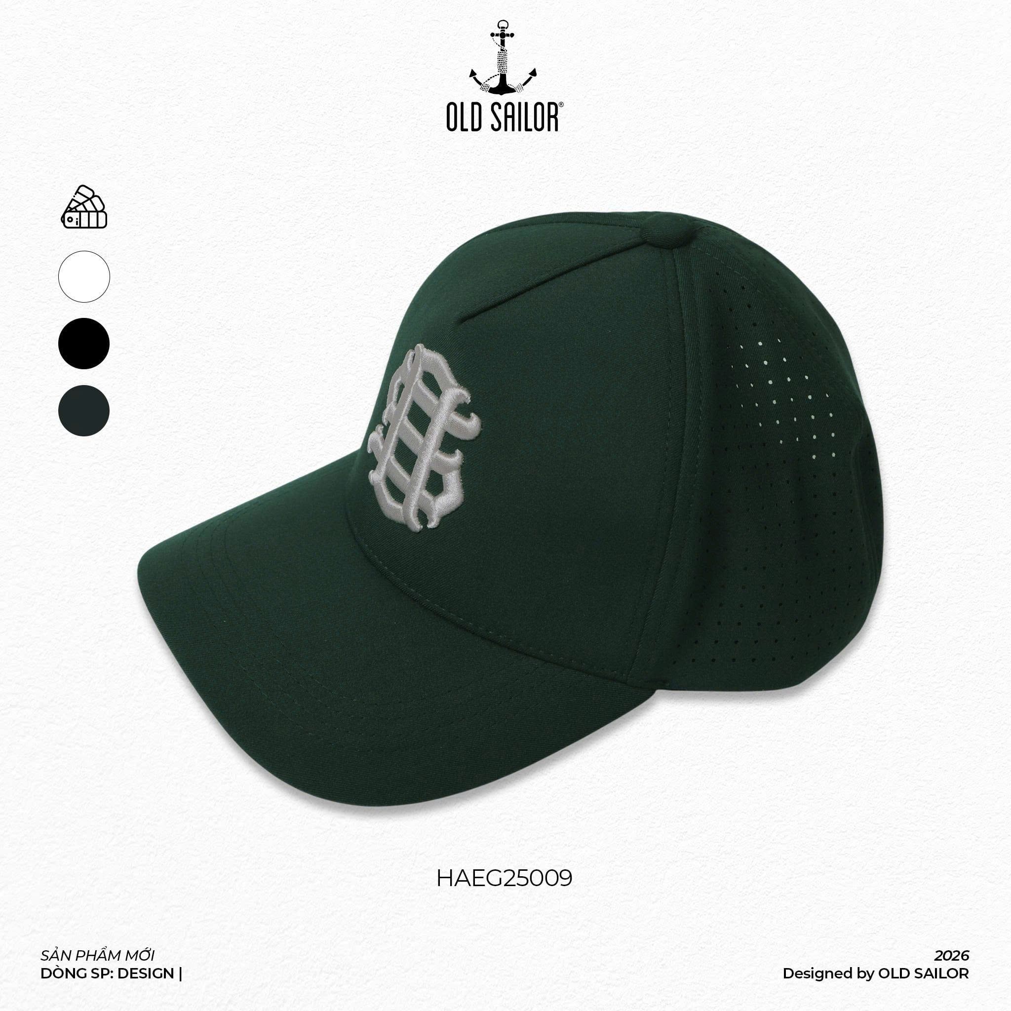  NÓN BASEBALL OLD SAILOR - 25009 – LOGO THÊU 3D, FORM ÔM GỌN KHUÔN MẶT 