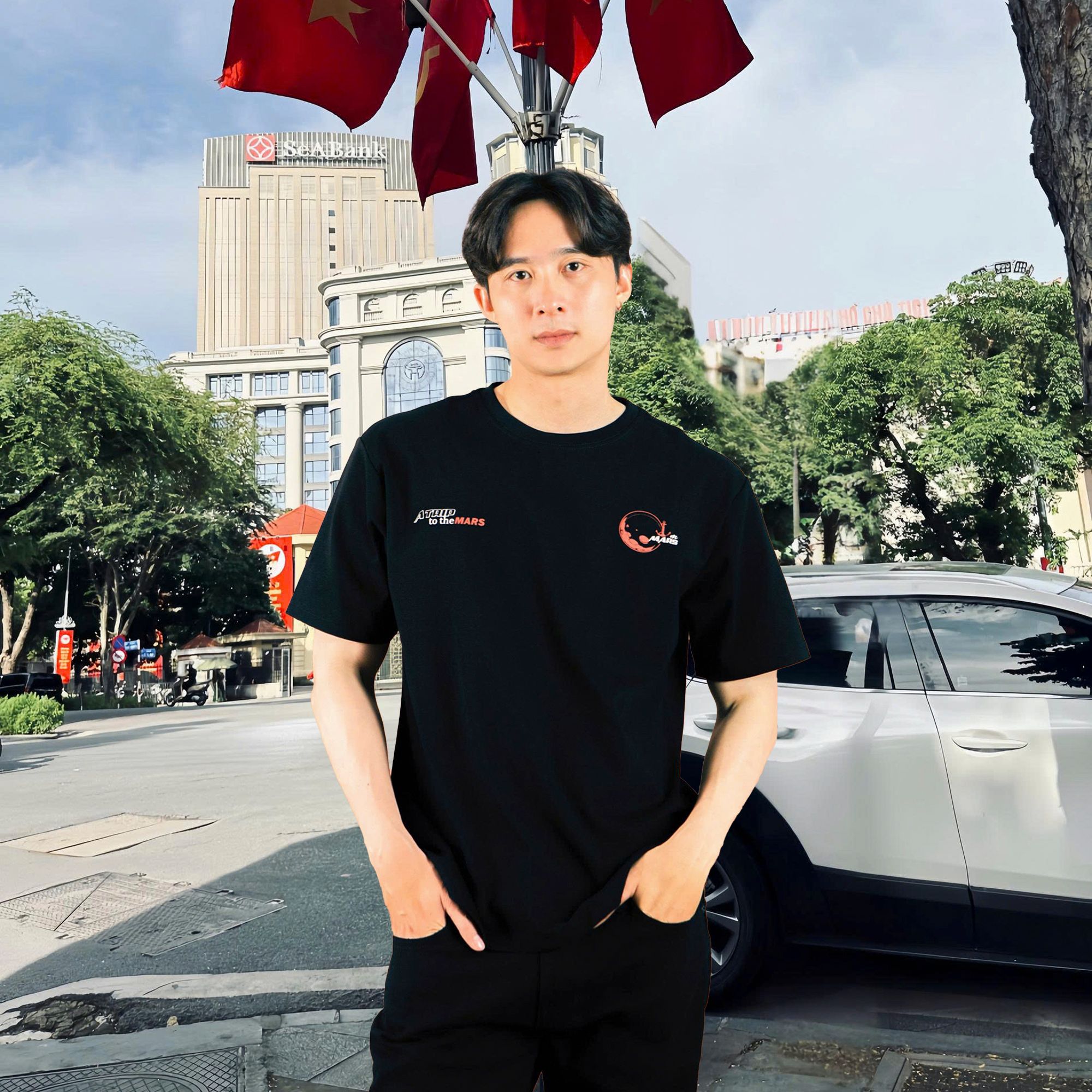  Áo Thun Nam Old Sailor Mars Travel Tee - 33054 - Big Size Upto 140kg 