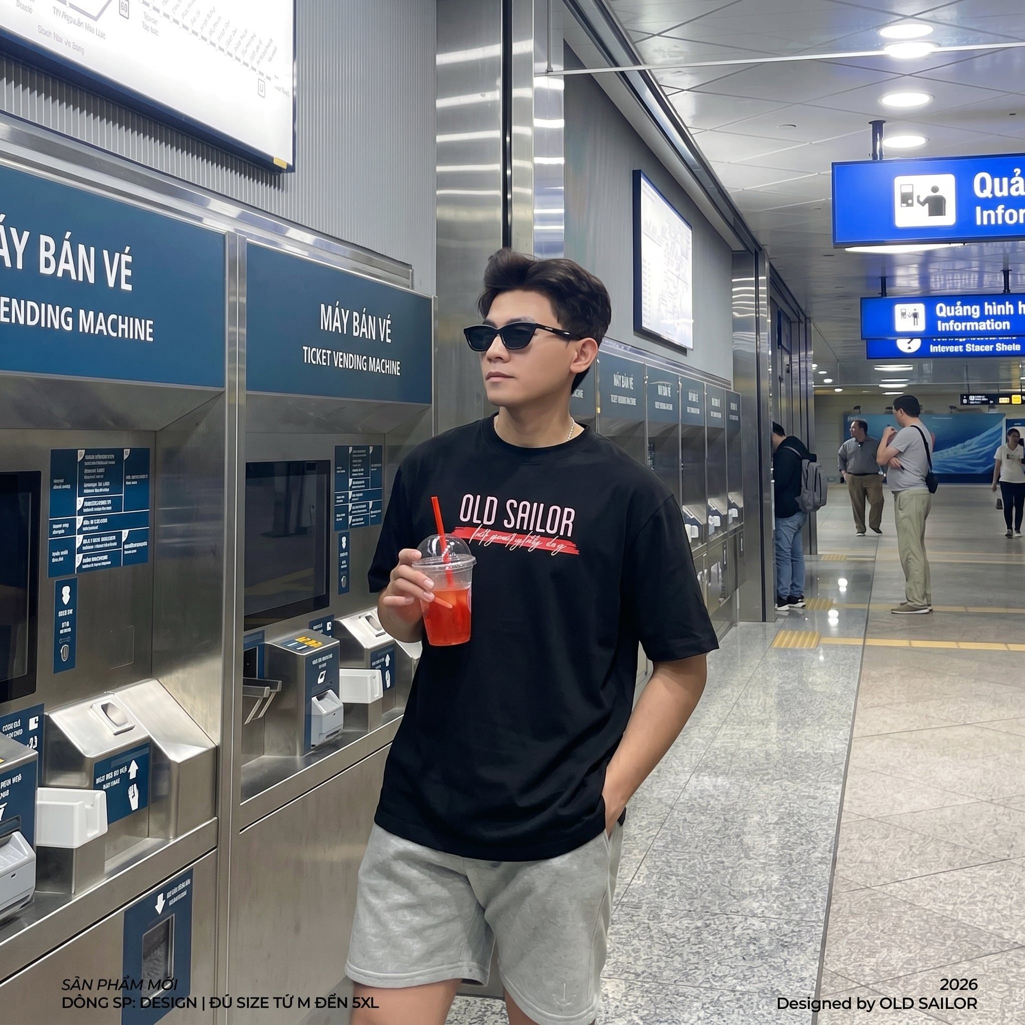  Áo Thun Nam Osl Uniform Tee - 33072 - Big Size Upto 140KG 