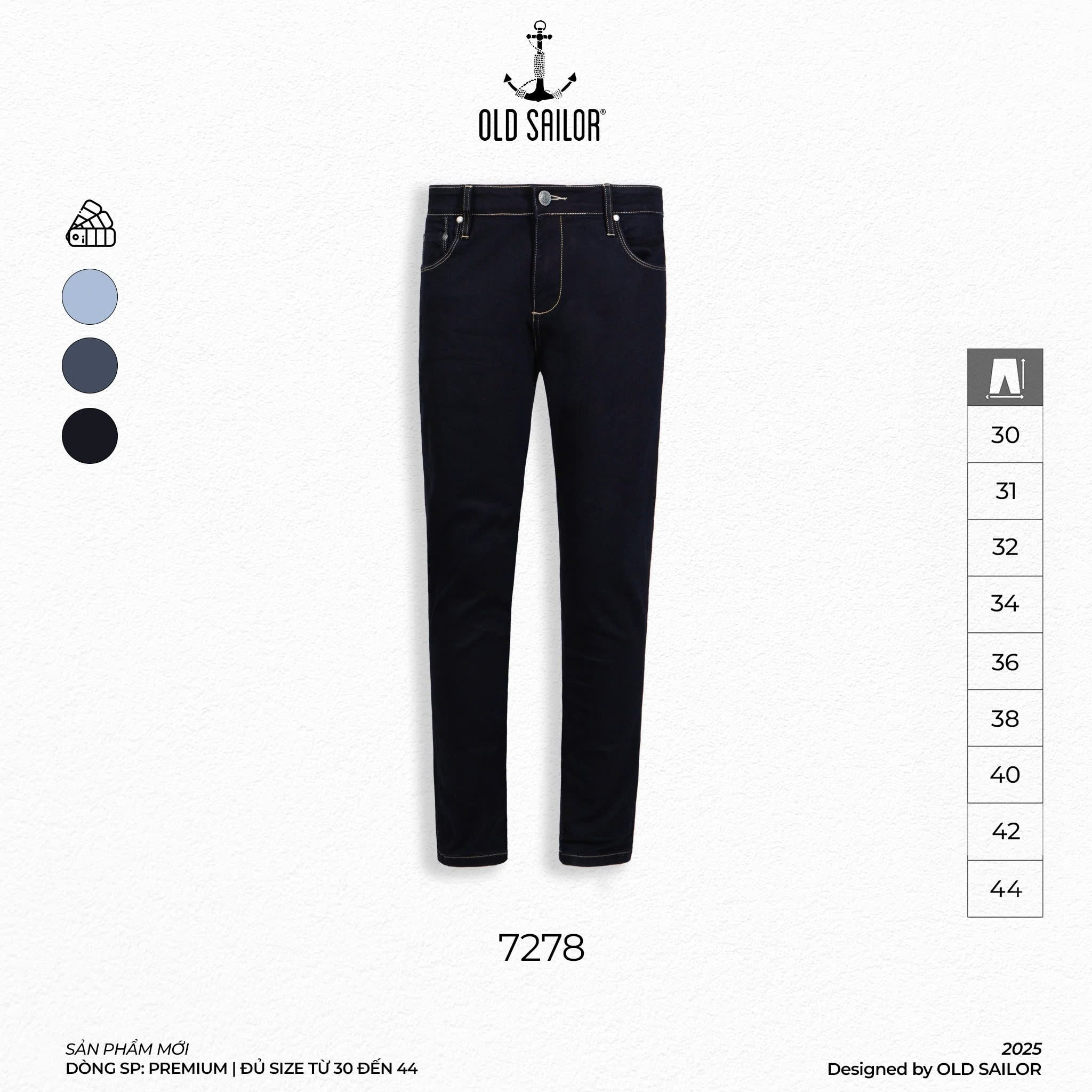  Quần Jean Nam Osl Carrot Premium Jeans - 7278 