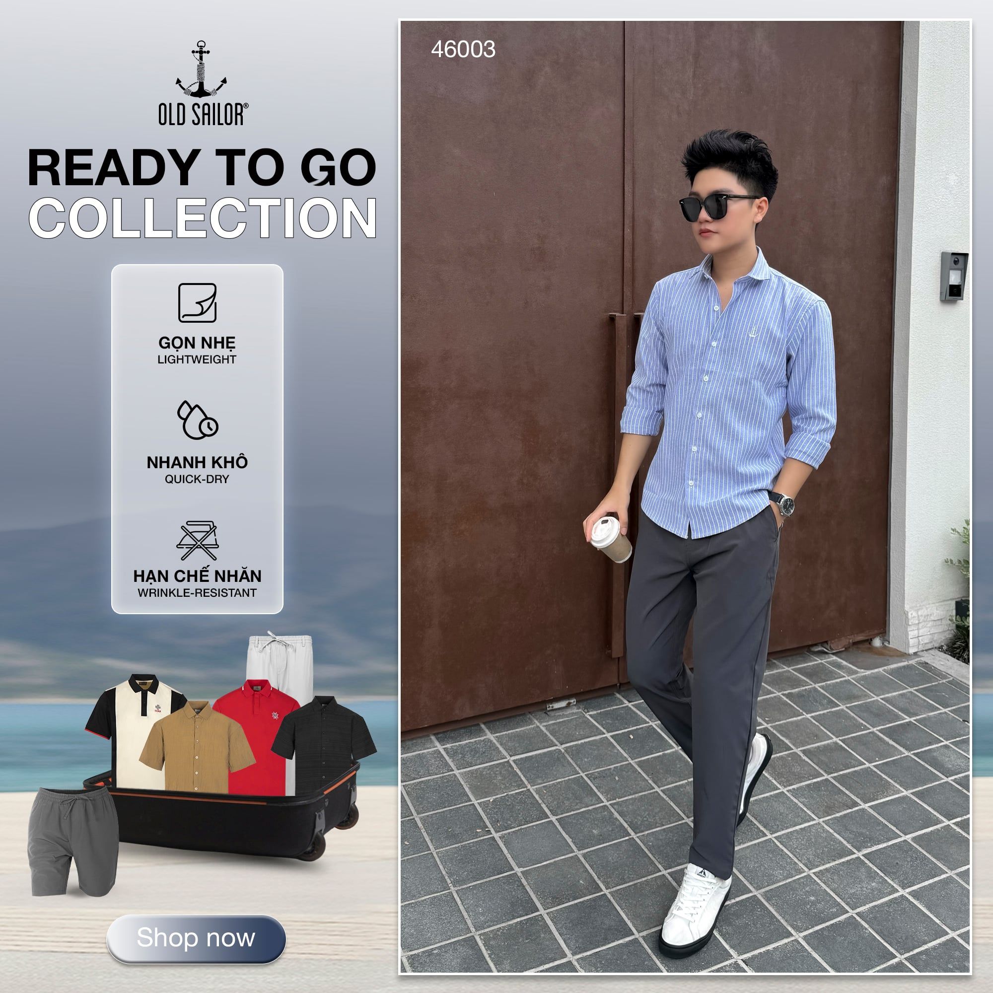  Quần Polymer Easy Pants Old Sailor - JGGD 46003 - Big Size Upto 5XL - 46003 