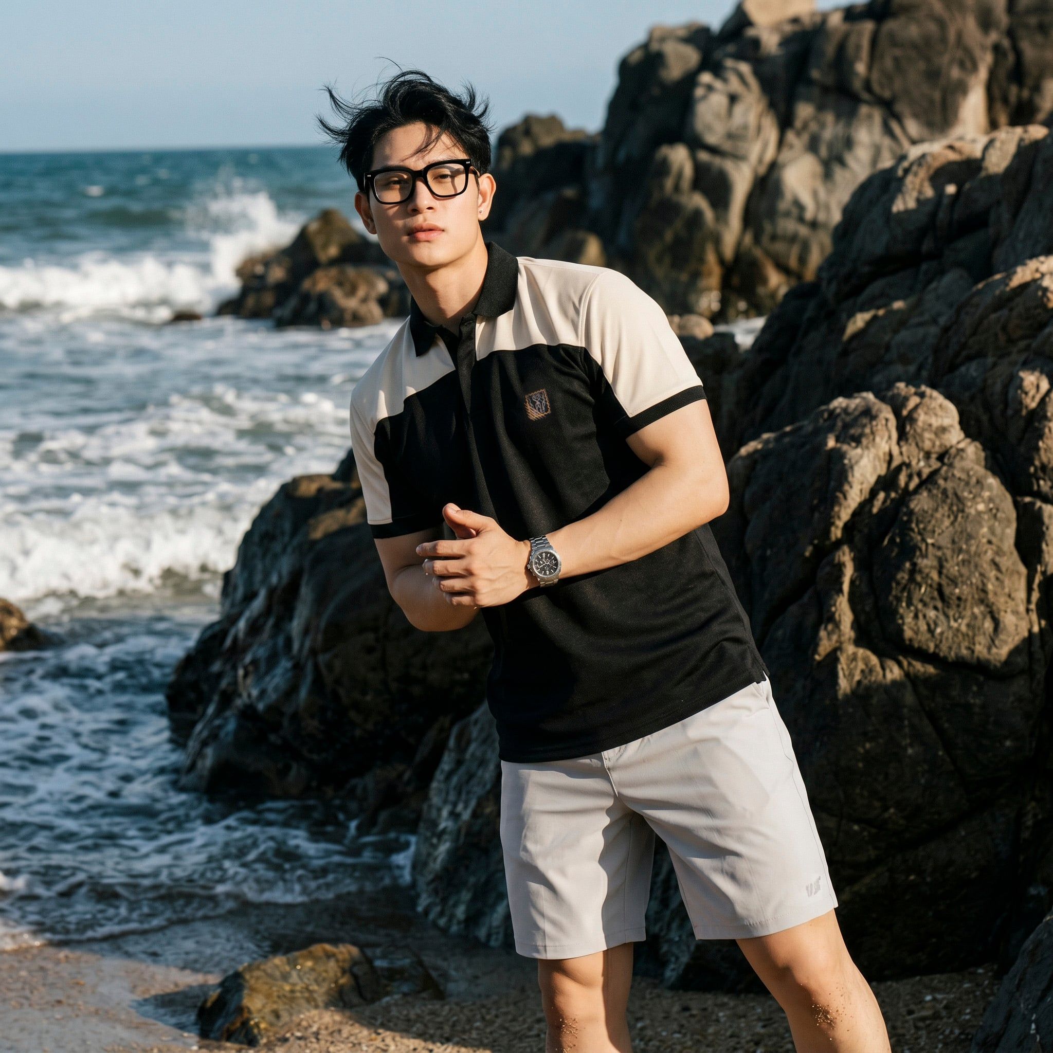  Quần Polymer Easy Short Old Sailor - SHLG 46005 - Big Size Upto 5XL - 46005 