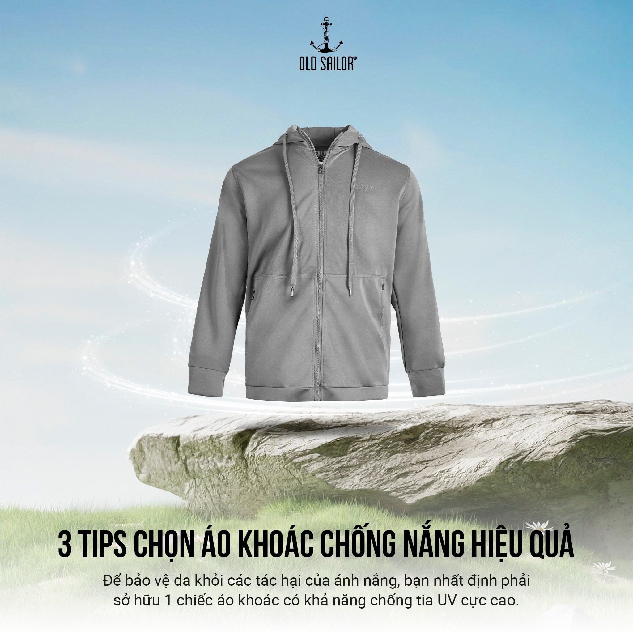  Áo khoác Sun Protection Old Sailor - AKXC26019 - Big size upto 5XL 