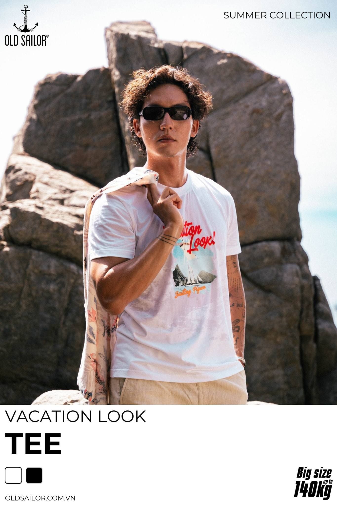  Áo Thun Nam Retro Vacation Old Sailor - ATGA 88587 - Big Size upto 5XL 