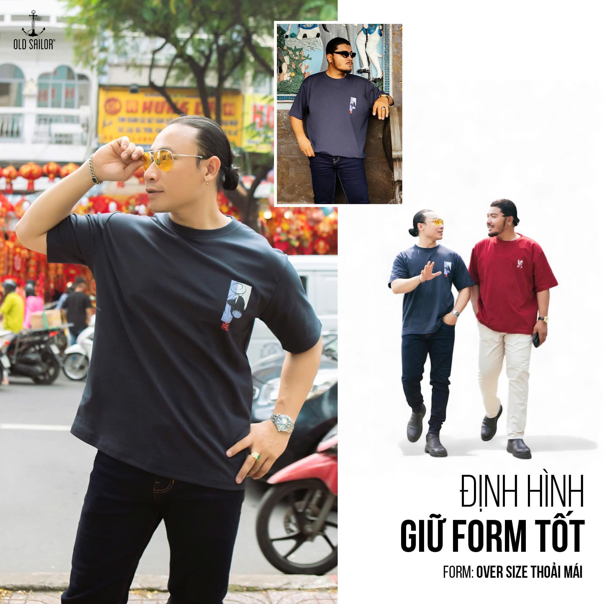  Áo Thun Nam Old Sailor - 33043 - Big Size Upto 5XL 