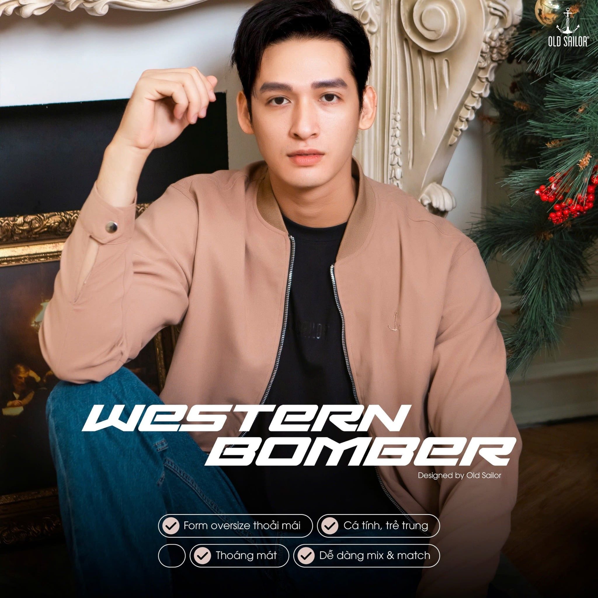  Áo Khoác Bomber Nam Vải Da Lộn Old Sailor - AKRU 11084 - Big size upto 4XL - 2023 