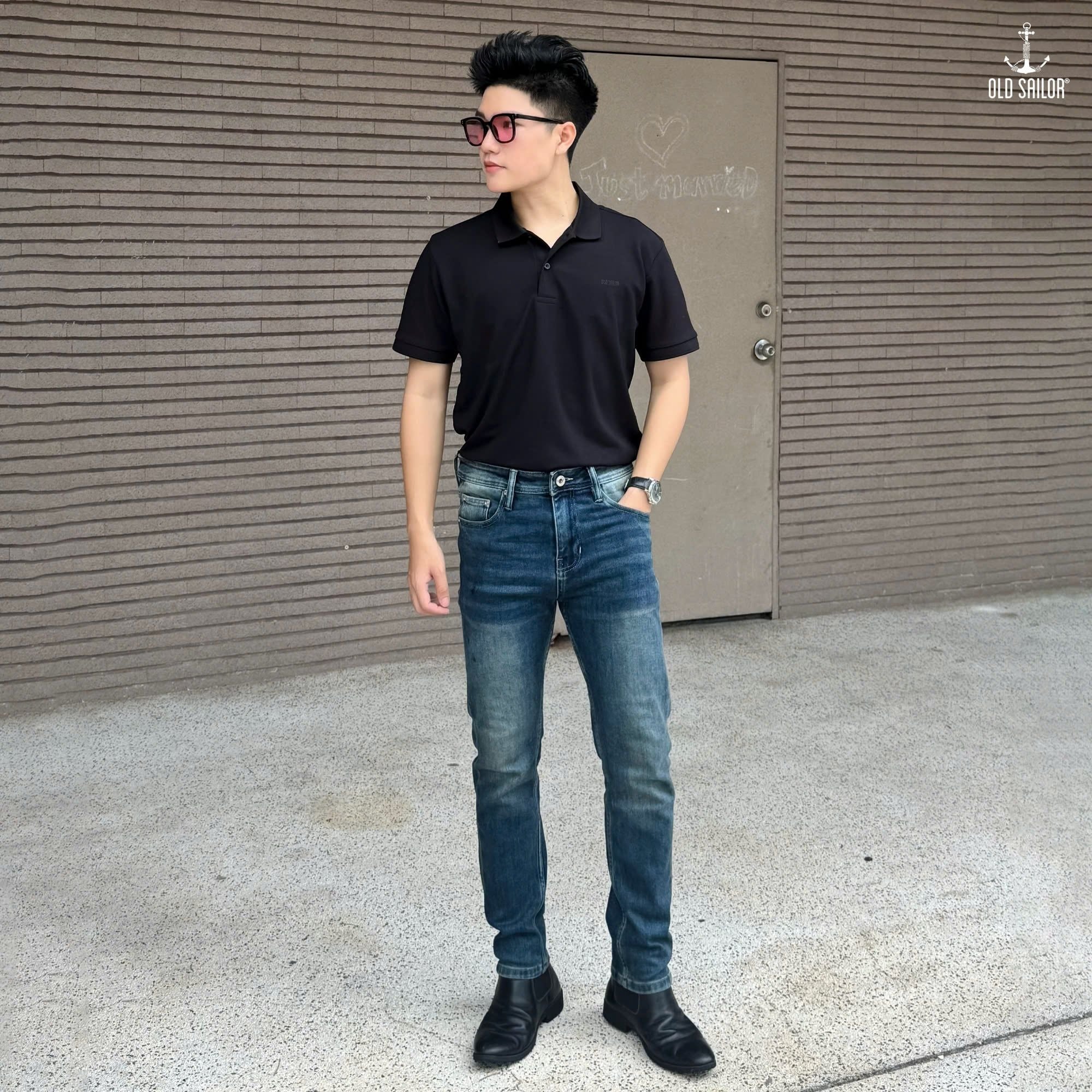  Quần Jean Nam Form Slim-fit Old Sailor - 7162 - Big size upto 44 