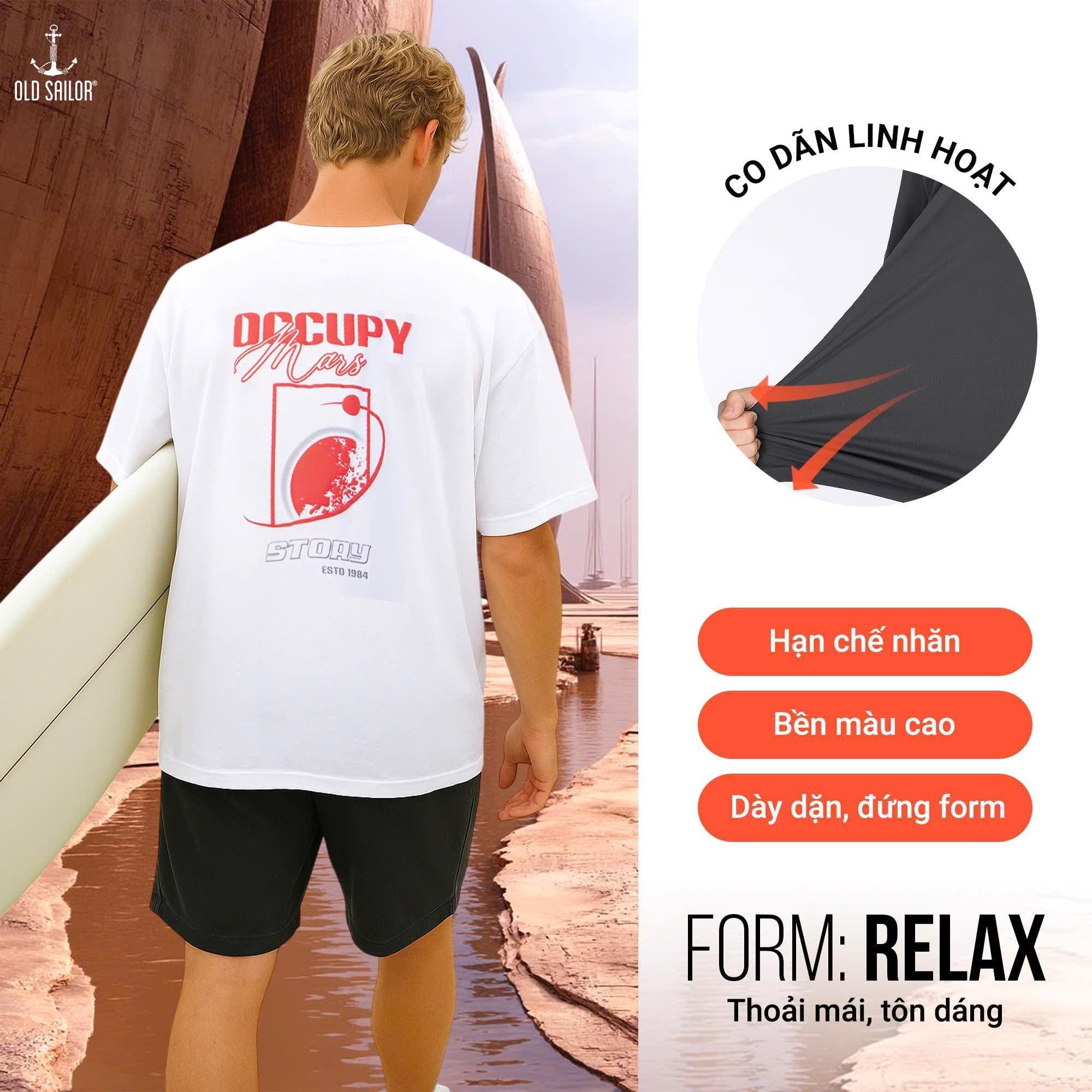  Áo Thun Nam Occupy Mars Old Sailor - ATWH88658 - Bigszie up to 5XL 