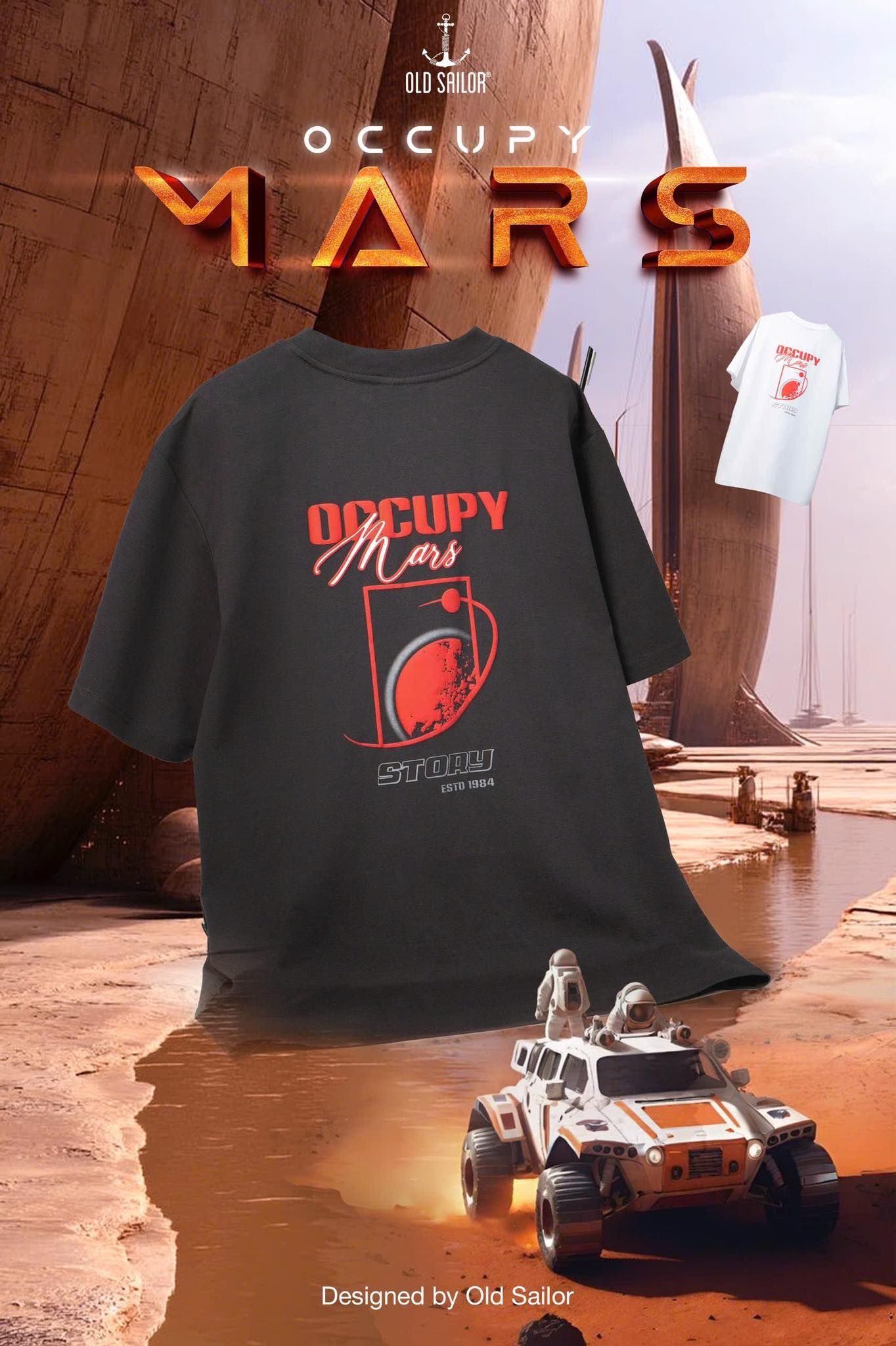  Áo Thun Nam Occupy Mars Old Sailor - ATGR 88658 - Big Size up to 5XL 