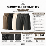  Quần Short Thun Nam Simplify 48013 Old Sailor | Cotton, Size M–5XL 