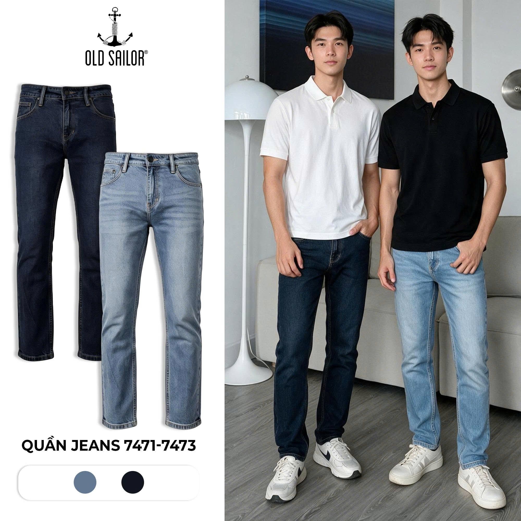  Quần Jeans Slim Maxlook | OLD SAILOR |  7471 Định Hình Phong Cách Nam Tính, Lịch Lãm Cùng Old Sailor 