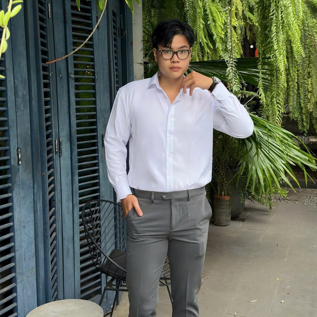  Áo Sơ Mi Nam Osl Mango Long Shirt - SMCR88574 - Bigsize Upto 140KG 