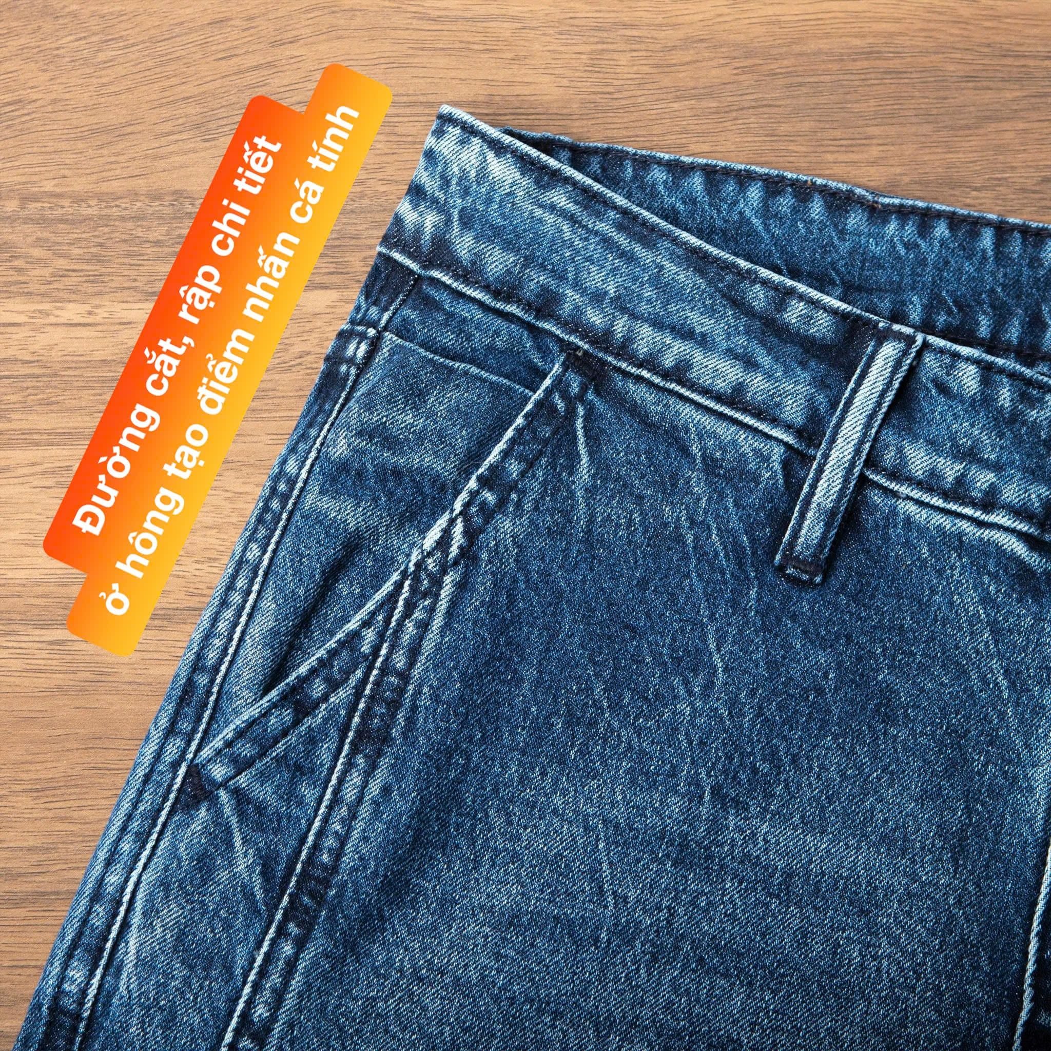  Quần Jeans Biker 7447 – Straight, Cao Cấp, Trẻ Trung 
