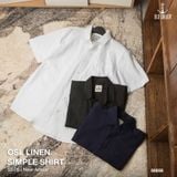  Áo Sơ Mi Nam Osl Linen Simple Shirt - 88698 - Big Size Upto 5XL 