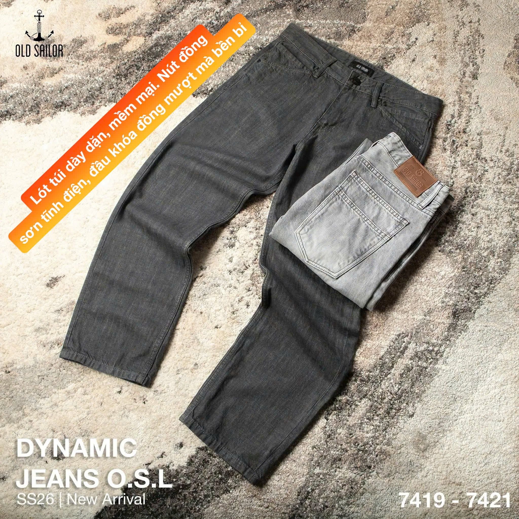  Quần Jean Dynamic 7419 – Denim Cao Cấp, Straight Fit 