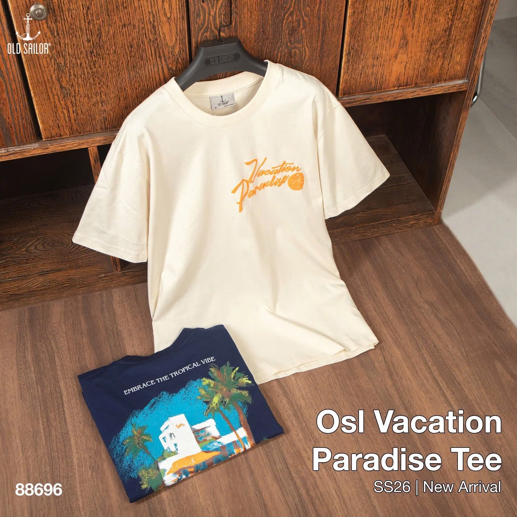  Áo Thun Nam Osl Vacation Paradise Tee - 88696 - Big Size Upto 5XL 