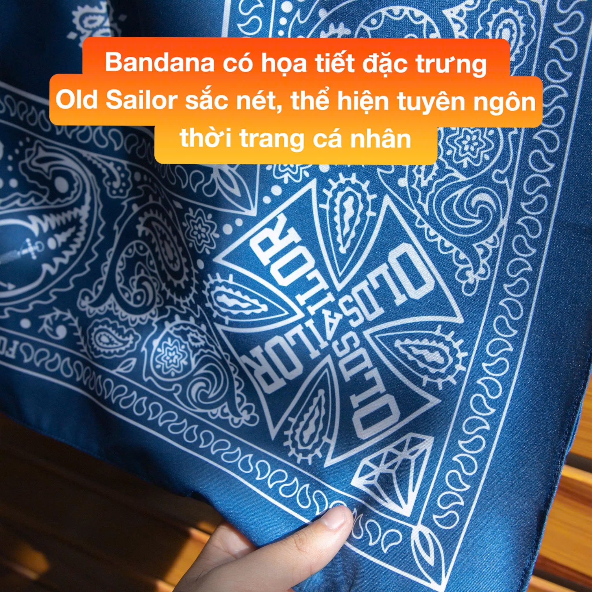  Khăn Bandana Old Sailor 88708 – Phụ Kiện Thời Trang Cá Tính, Đa Năng 