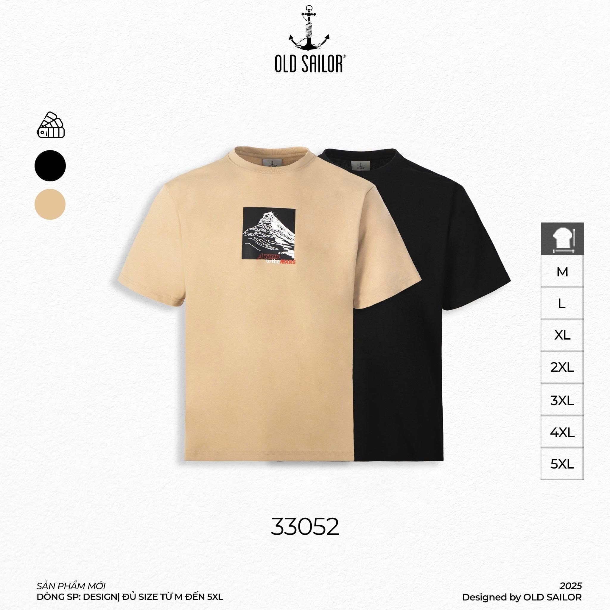  Áo Thun Nam Old Sailor -  ATrip  Tee - 33052 - Big Size Upto 140kg 