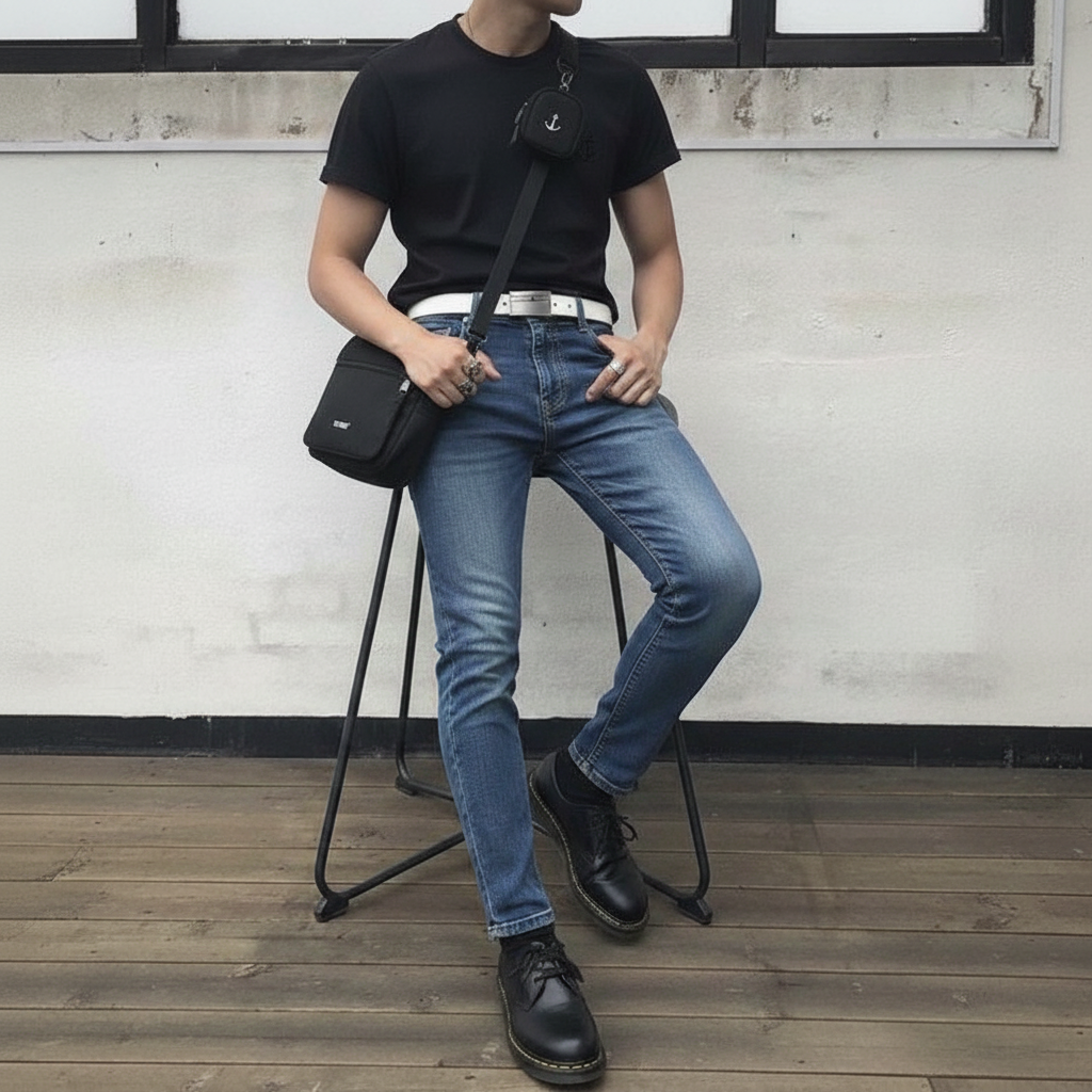  Quần Jean Nam Form Skinny 95cm Old Sailor - 6999 - Big size upto 44 