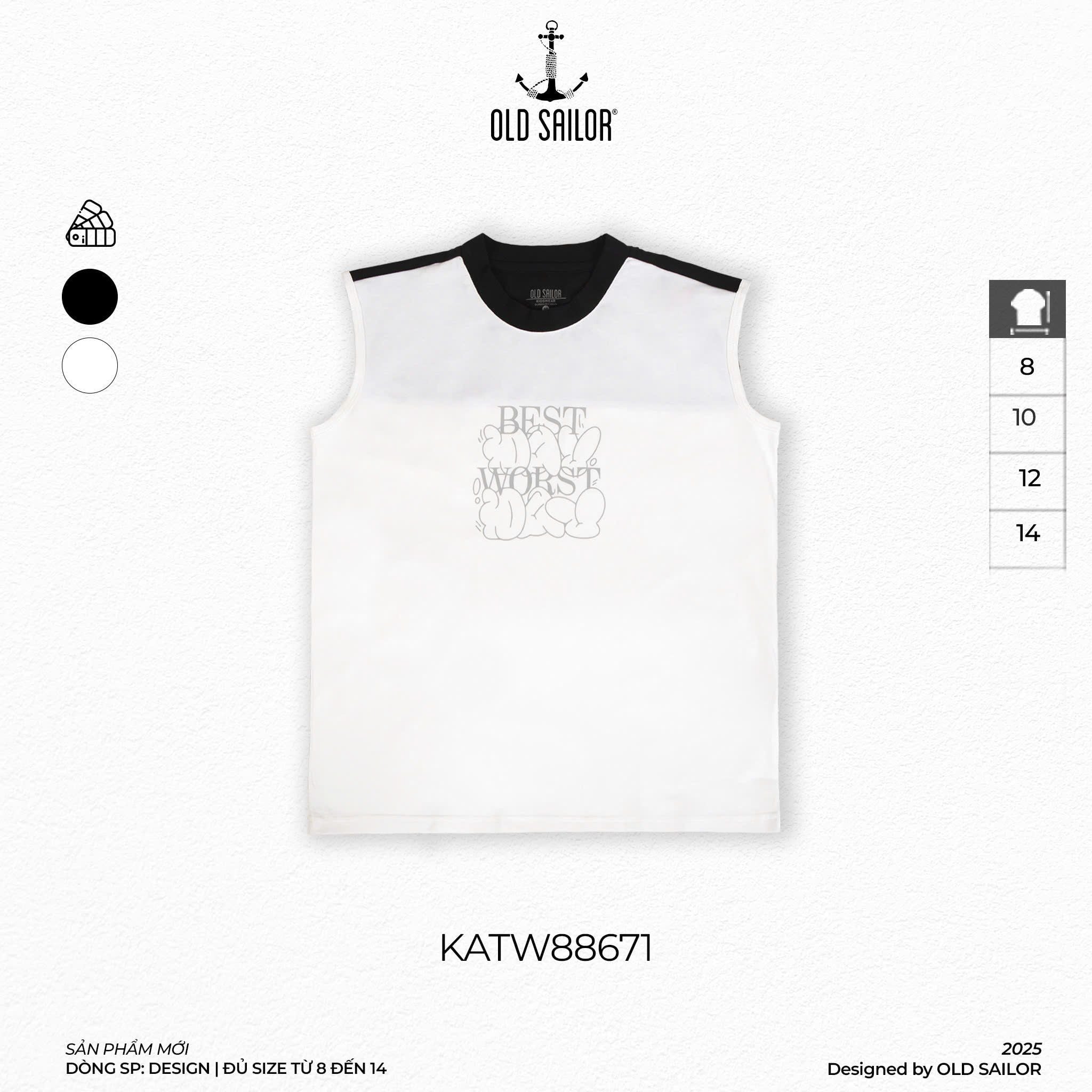  Áo Thun Trẻ Em Osl Texy Kids Tee - 88671 - Size 8 đến 14 