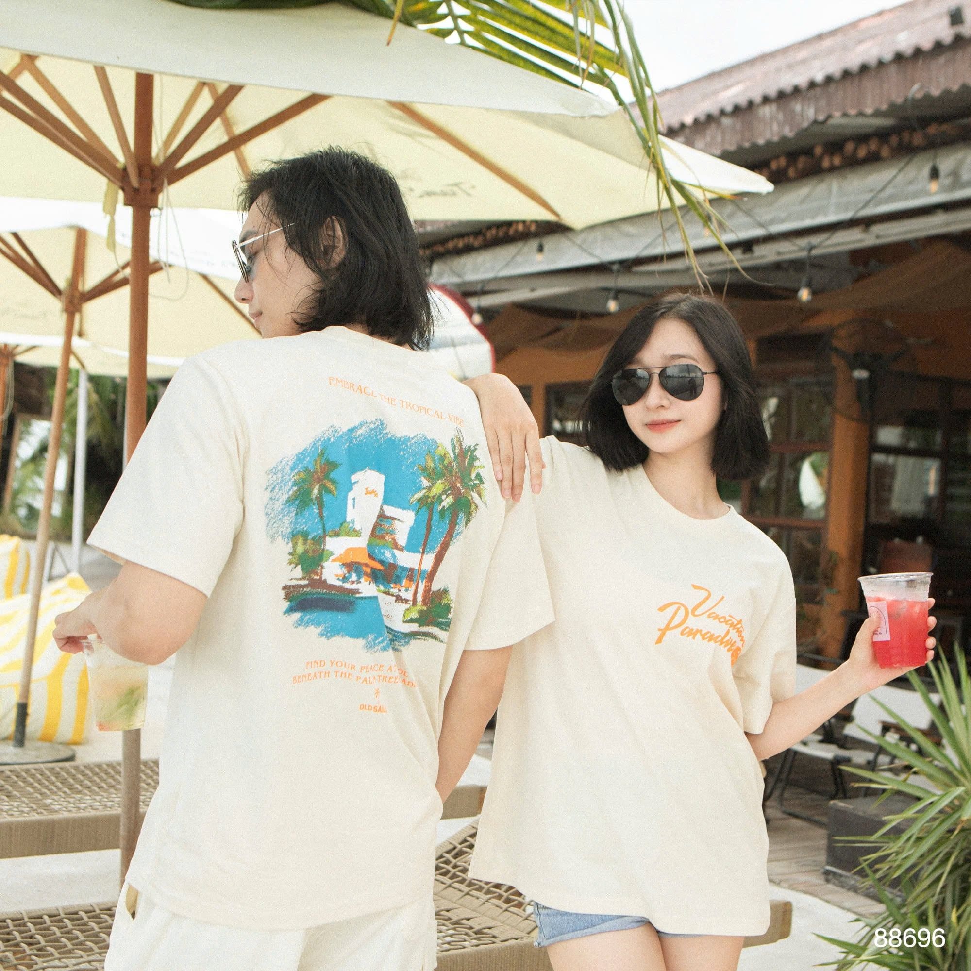  Áo Thun Nam Osl Vacation Paradise Tee - 88696 - Big Size Upto 5XL 