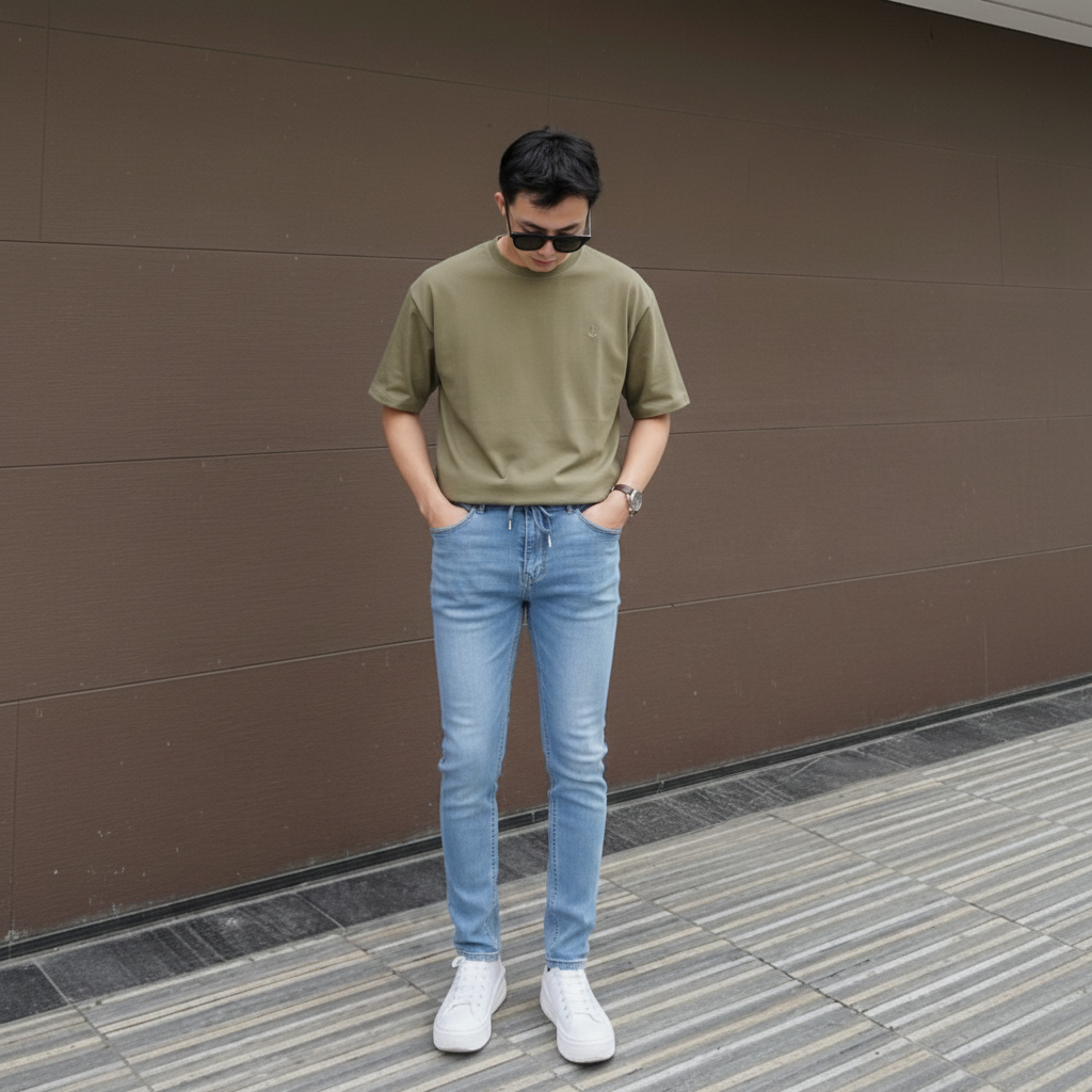  Quần Jeans Nam Old Sailor - Bigsize Upto 140kg - Skinny Form - 7068 